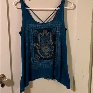 Hamsa hand tank top